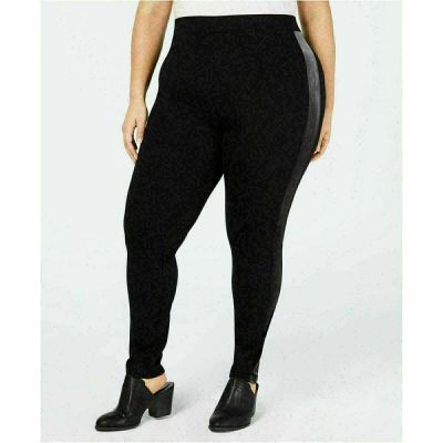 Style & Co Plus Size Velour-Trimmed Leggings - Size 22W